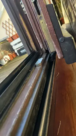 Détail de fenêtre ou de baie coulissante