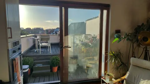 Détail de fenêtre ou de baie coulissante