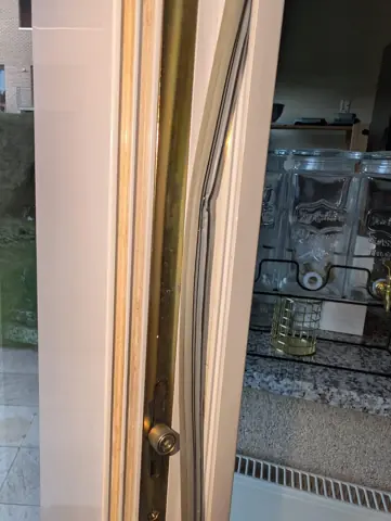 Détail de fenêtre ou de baie coulissante